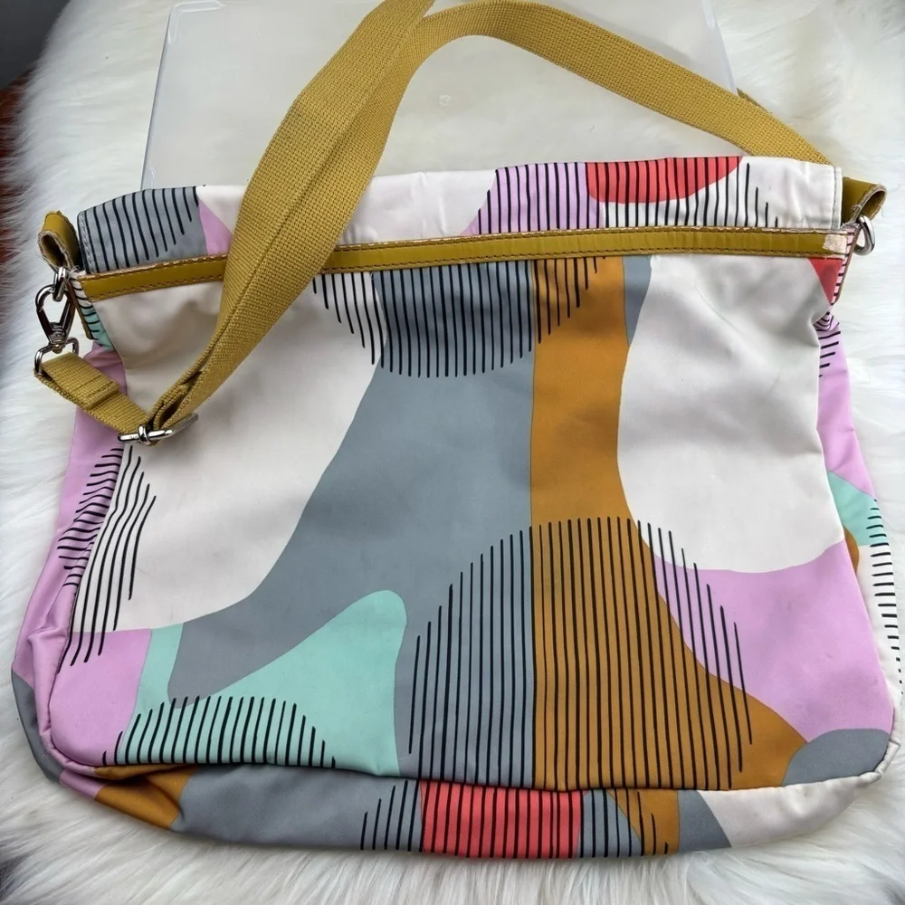 Fossil Colorful Abstract Messenger Bag